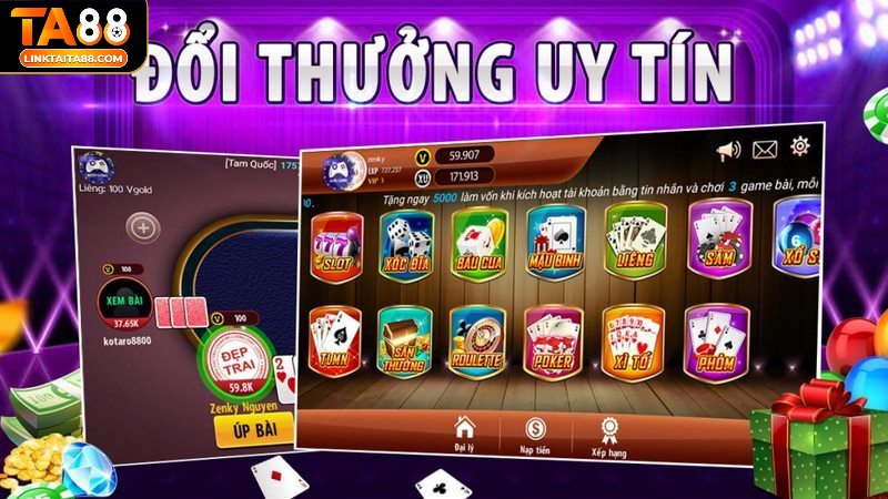 Ta88 là nhà cái uy tín hàng đầu chuyên cung cấp dịch vụ chất lượng cùng kho trò chơi đa dạng đáp ứng yêu cầu người chơi