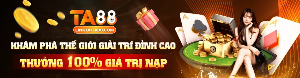 banner thưởng 100% giá trị nạp lần đầu
