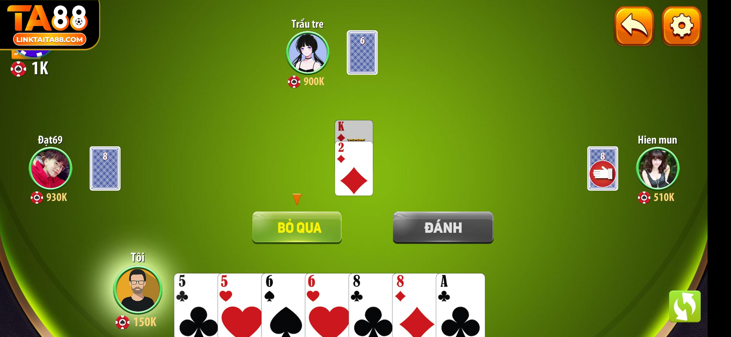 Cách chia bài và tính điểm đơn giản