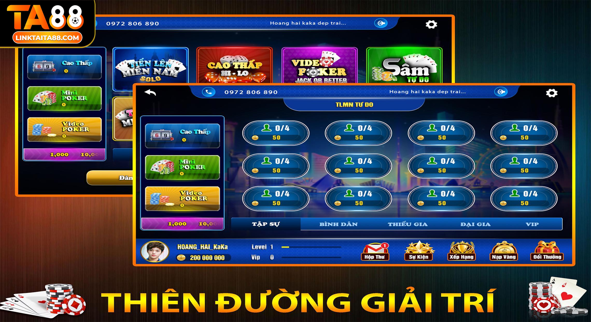 Mậu binh TA88 có thêm tính năng tự động sắp xếp bài thông minh
