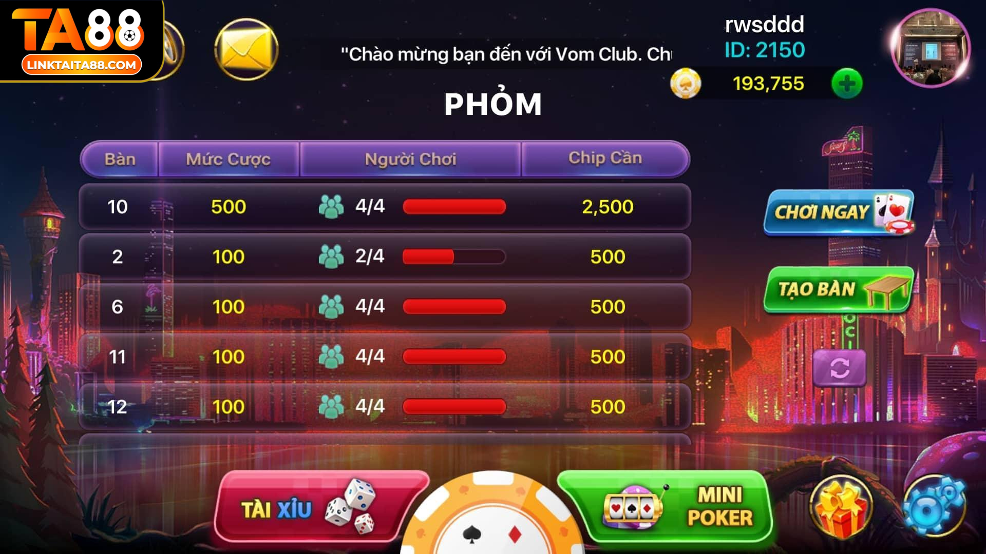 Hệ thống gợi ý cách xếp phỏm, tiết kiệm thời gian