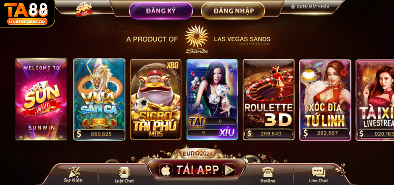 Khi tham gia sảnh Live casino Sunwin, người chơi sẽ được trải nghiệm kho trò chơi cực kỳ hấp dẫn và kịch tính